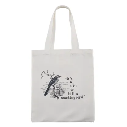 Pagewings It's A Sin To Kill a Mockingbird Tote Bag
