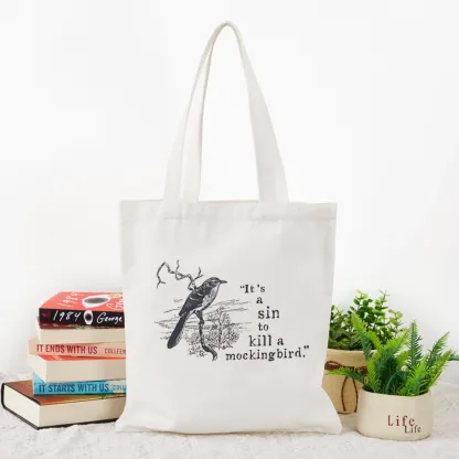 Pagewings It's A Sin To Kill a Mockingbird Tote Bag