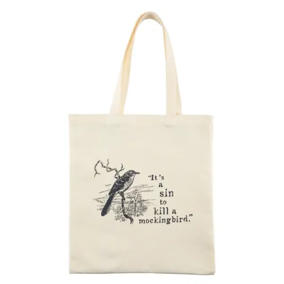 Pagewings It's A Sin To Kill a Mockingbird Tote Bag