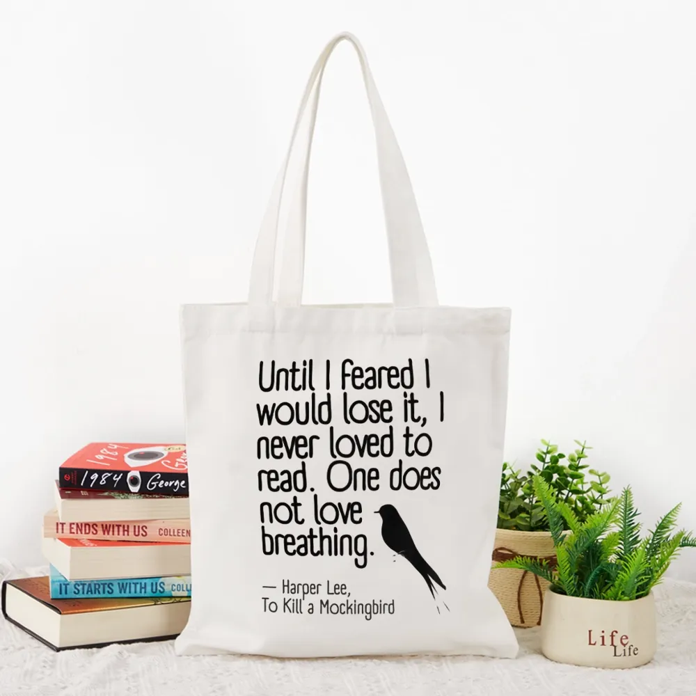 Pagewings To Kill a Mockingbird Reading Quote Tote Bag