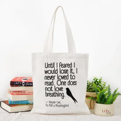 Pagewings To Kill a Mockingbird Reading Quote Tote Bag