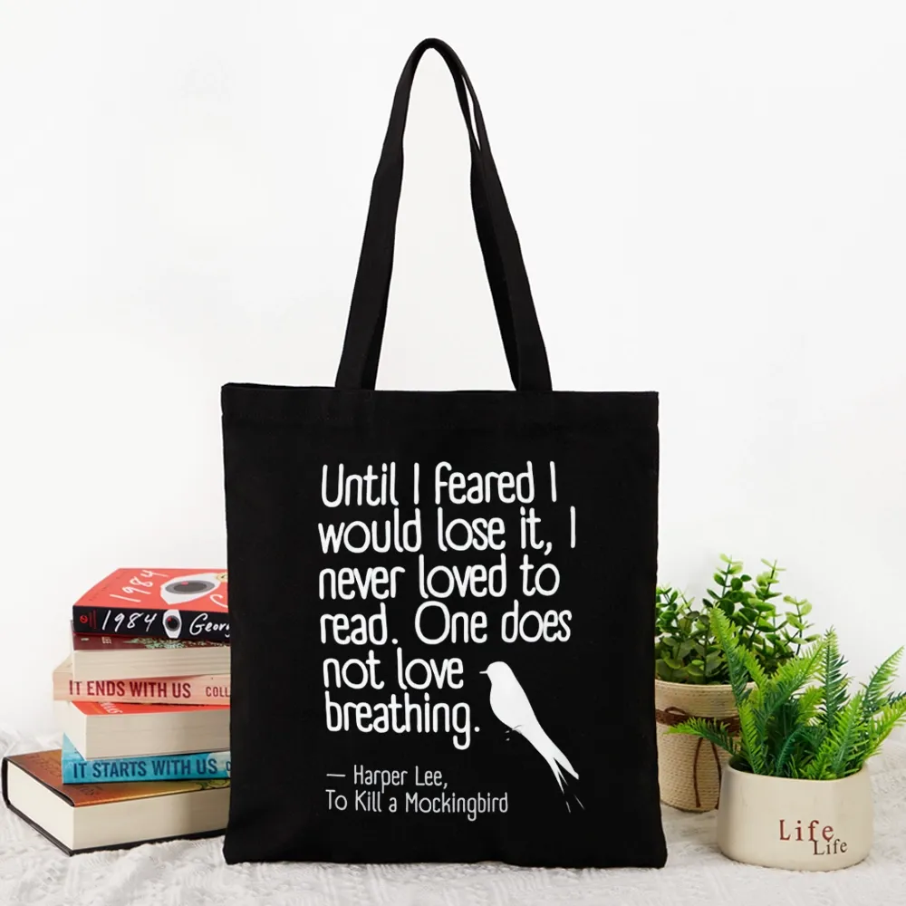 Pagewings To Kill a Mockingbird Reading Quote Tote Bag