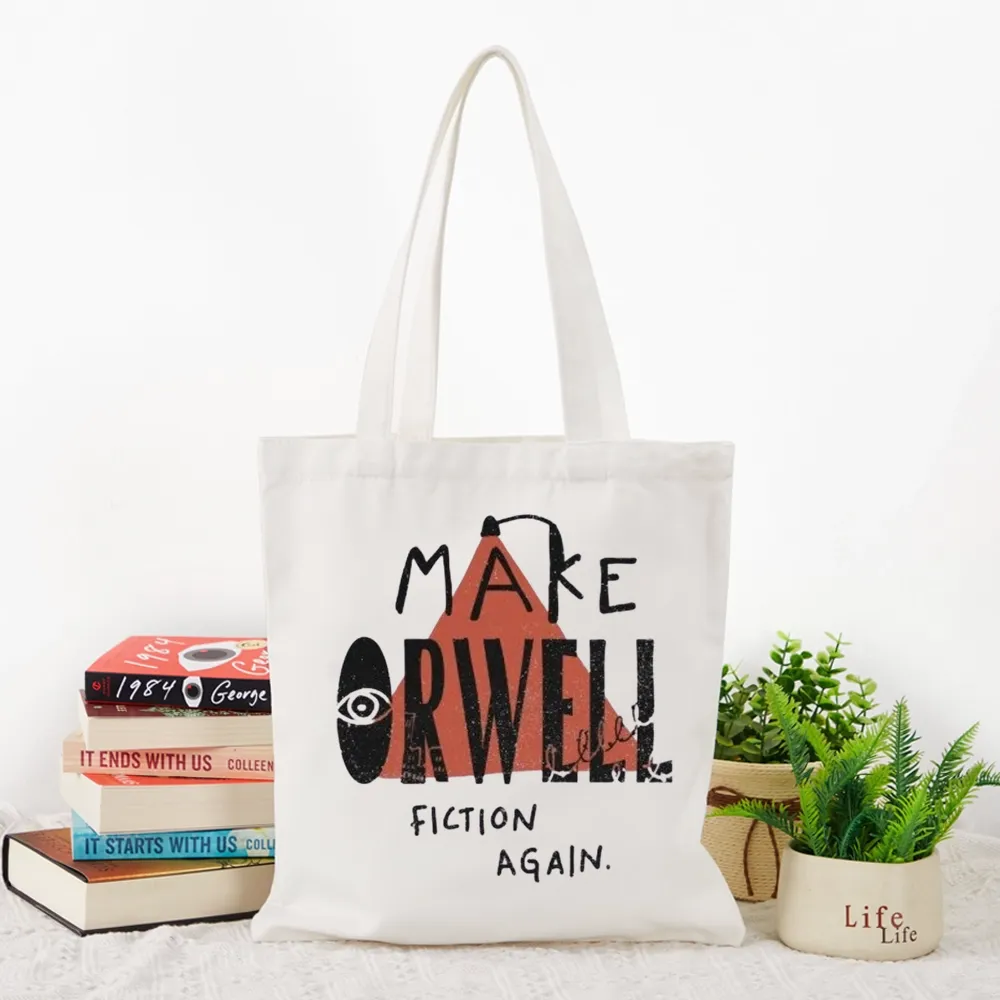 Pagewings Make Orwell Fiction Again Tote Bag