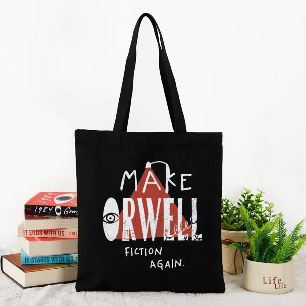 Pagewings Make Orwell Fiction Again Tote Bag