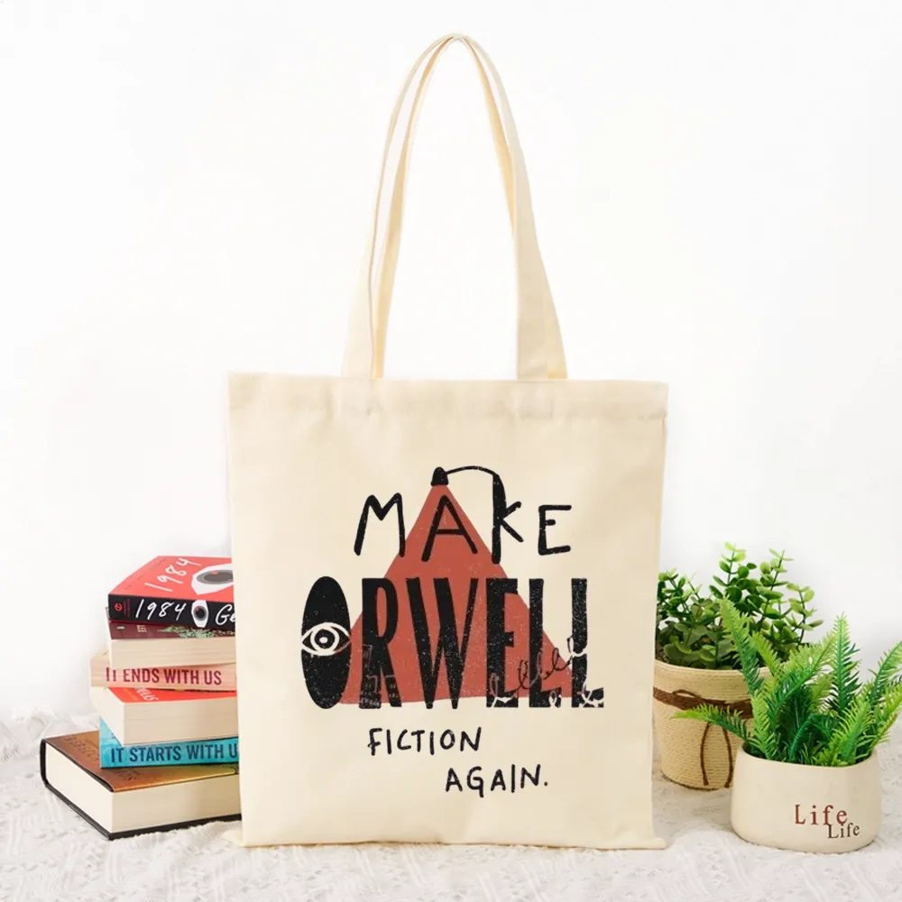 Pagewings Make Orwell Fiction Again Tote Bag