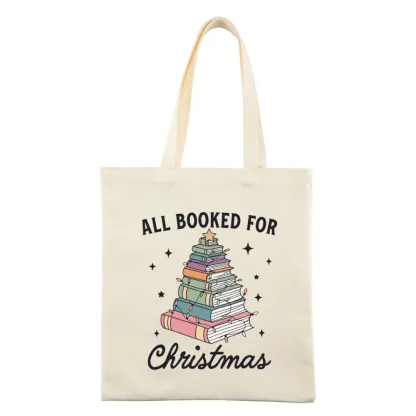 Pagewings All Booked For Christmas Tote Bag