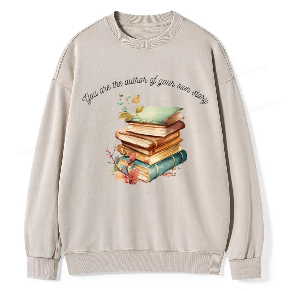 Pagewings Author Of Your Story Unisex Washed Sweatshirt