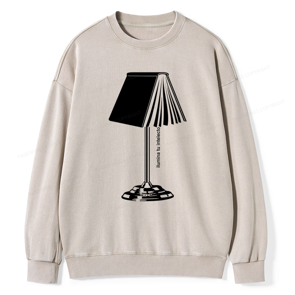 Pagewings Ilumina Tu Intelecto Unisex Washed Sweatshirt