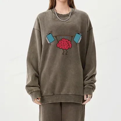 Pagewings It's Book O'Clock Unisex Washed Sweatshirt