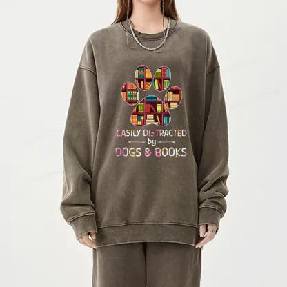 [Copy]Pagewings Mouse Tail's Book Club Unisex Washed Sweatshirt