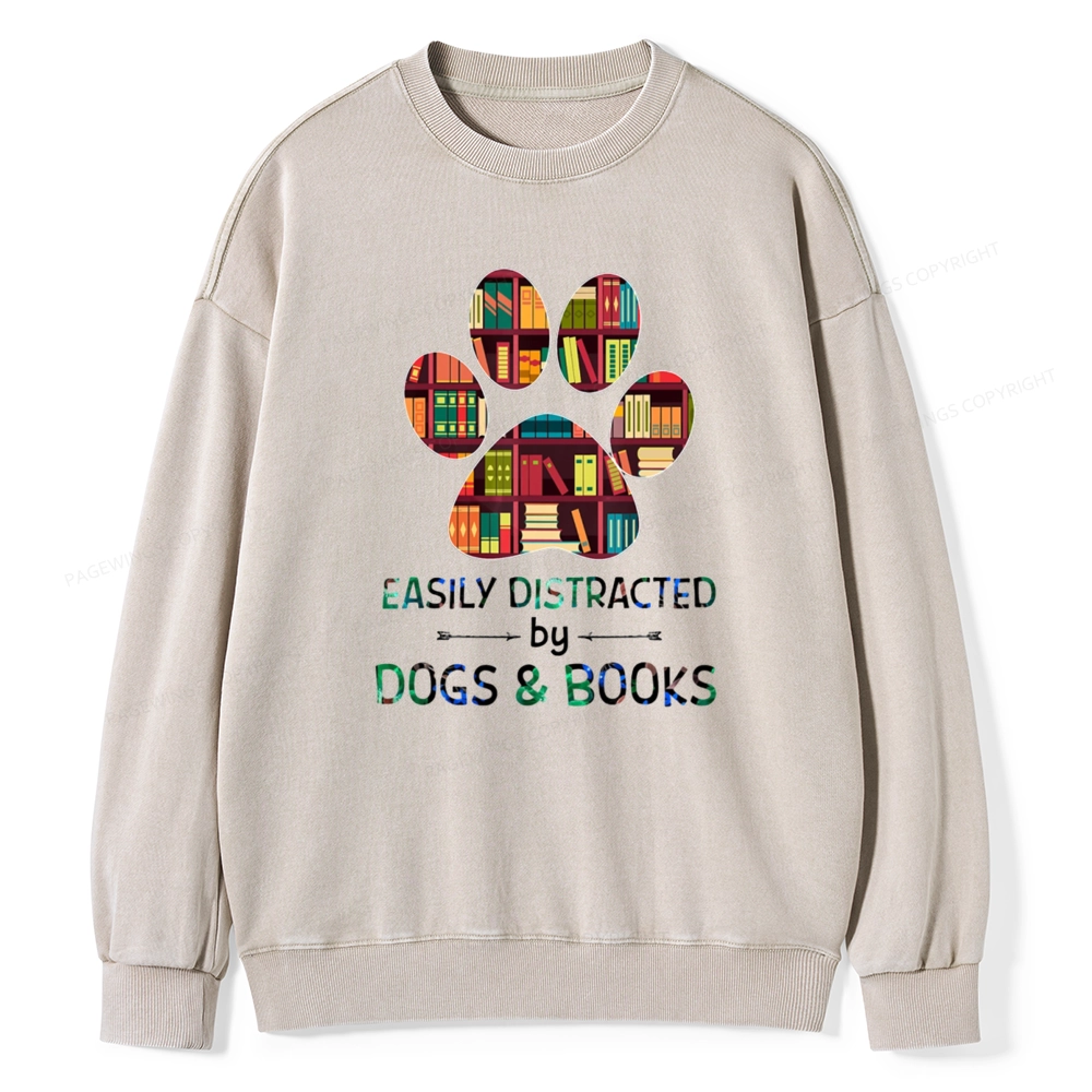 [Copy]Pagewings Mouse Tail's Book Club Unisex Washed Sweatshirt