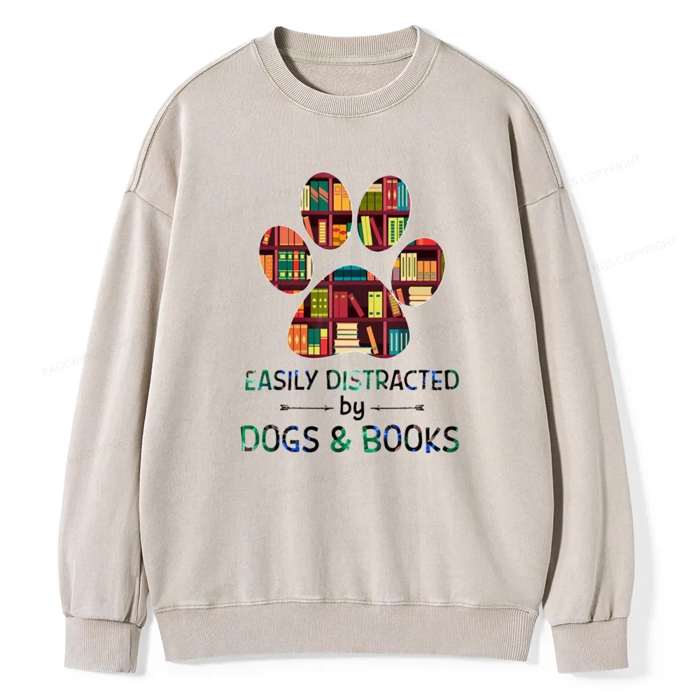 [Copy]Pagewings Mouse Tail's Book Club Unisex Washed Sweatshirt