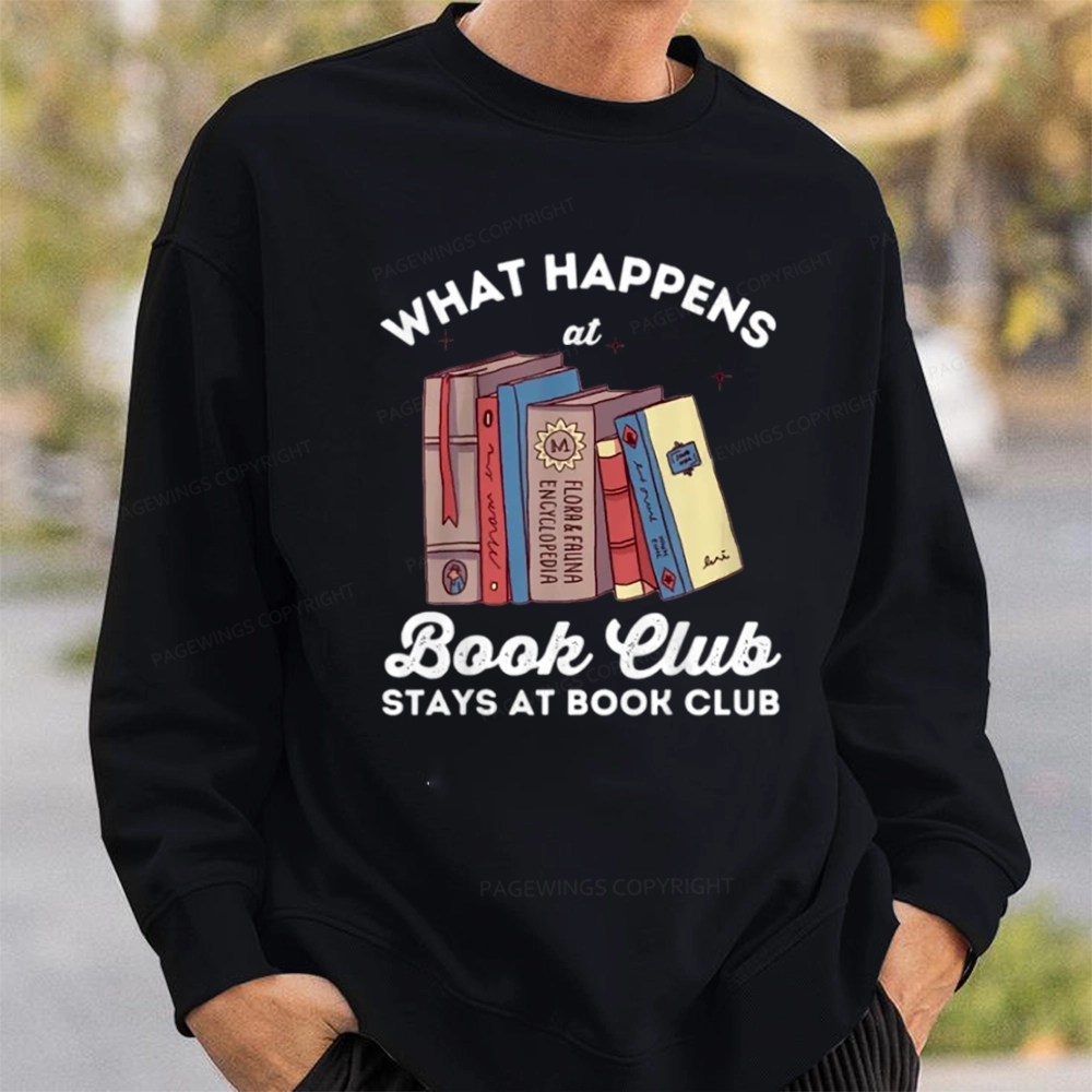 Pagewings Stays At Book Club Book Unisex Sweatshirt