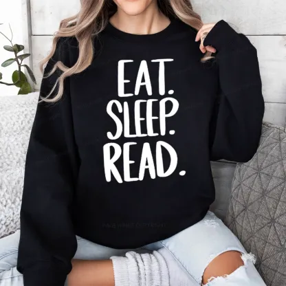 Pagewings Eat Sleep Read Unisex Sweatshirt