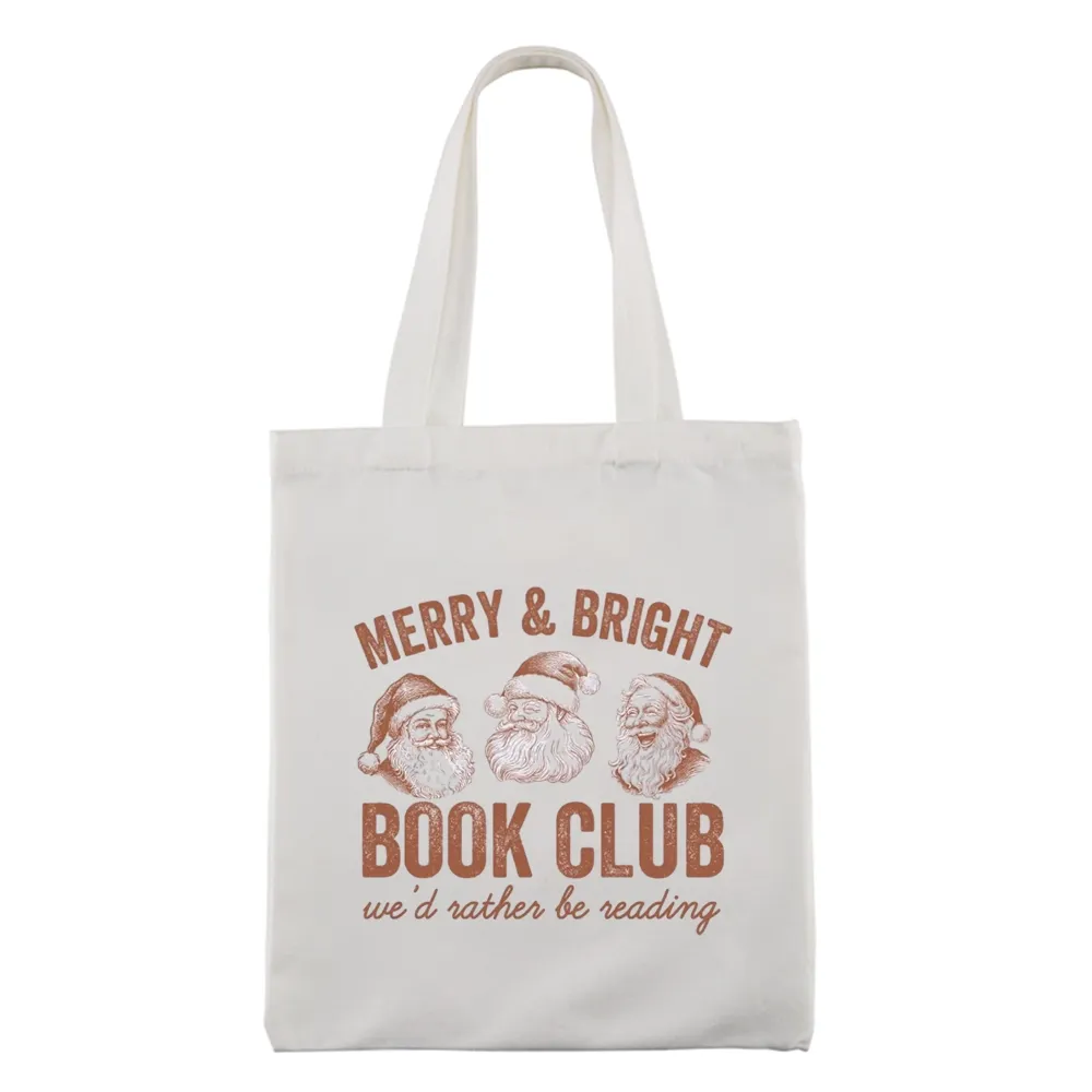 Pagewings Christmas Book Club Tote Bag