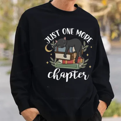 Pagewings Just One More Chapter Adorable Cat Unisex Classic Sweatshirt