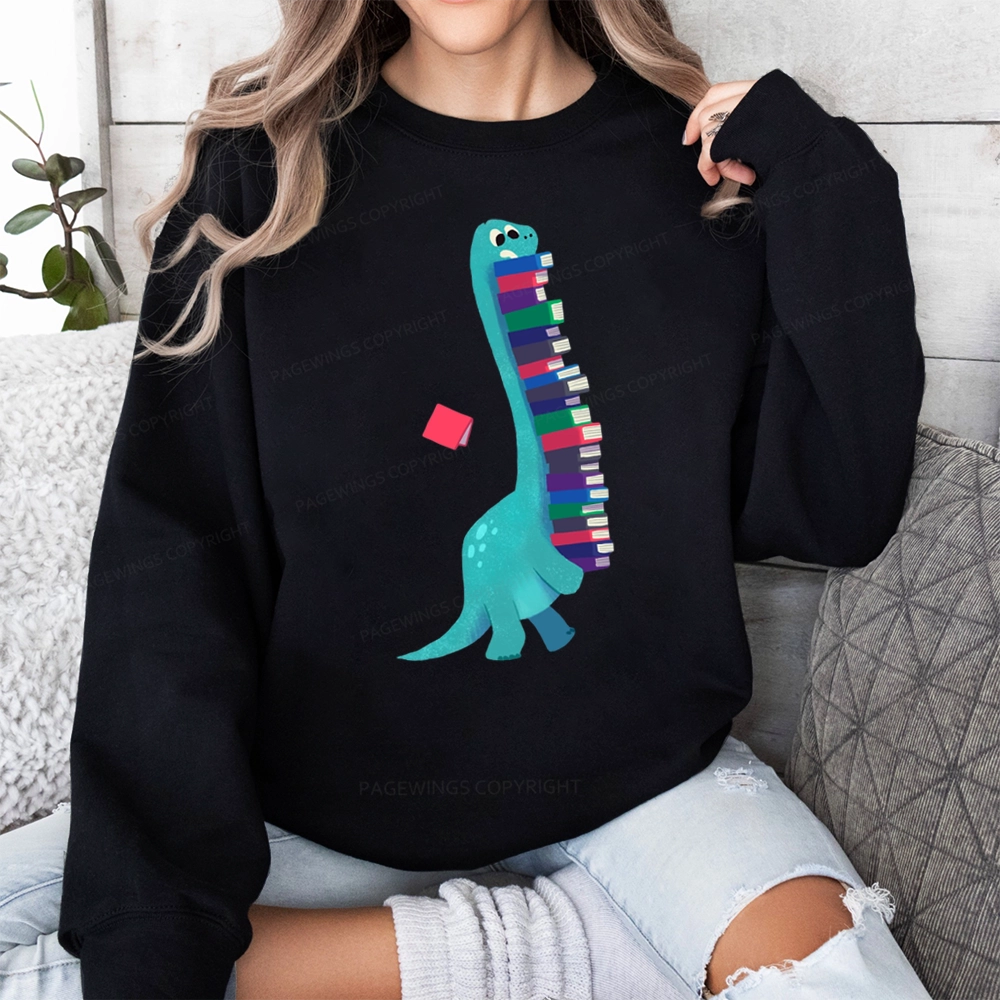 Pagewings Book Dinosaurs Unisex Classic Sweatshirt