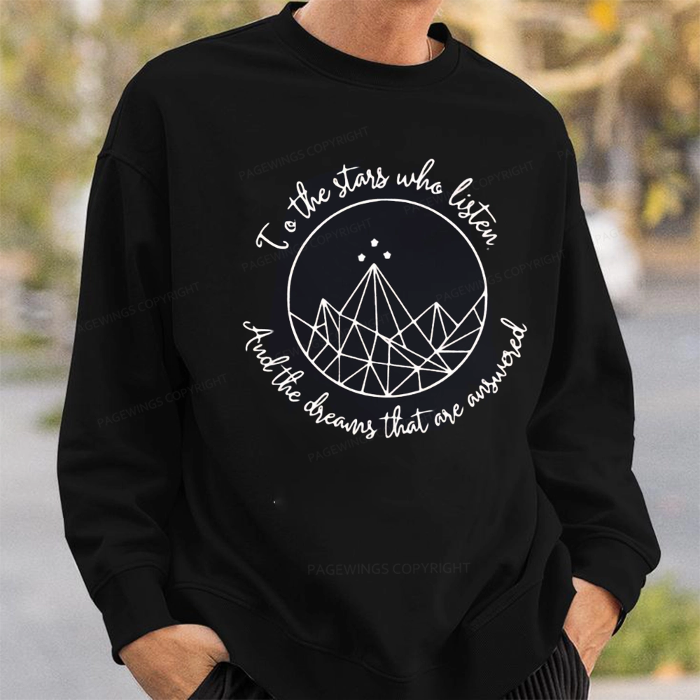 Pagewings To The Stars Who Listen Unisex  Classic Sweatshirt