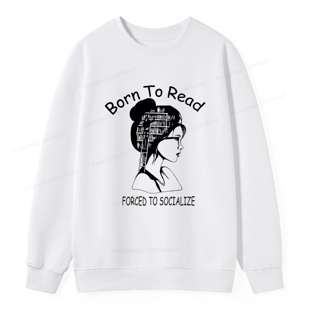 Pagewings Born To Read Unisex  Classic Sweatshirt