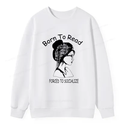 Pagewings Born To Read Unisex  Classic Sweatshirt