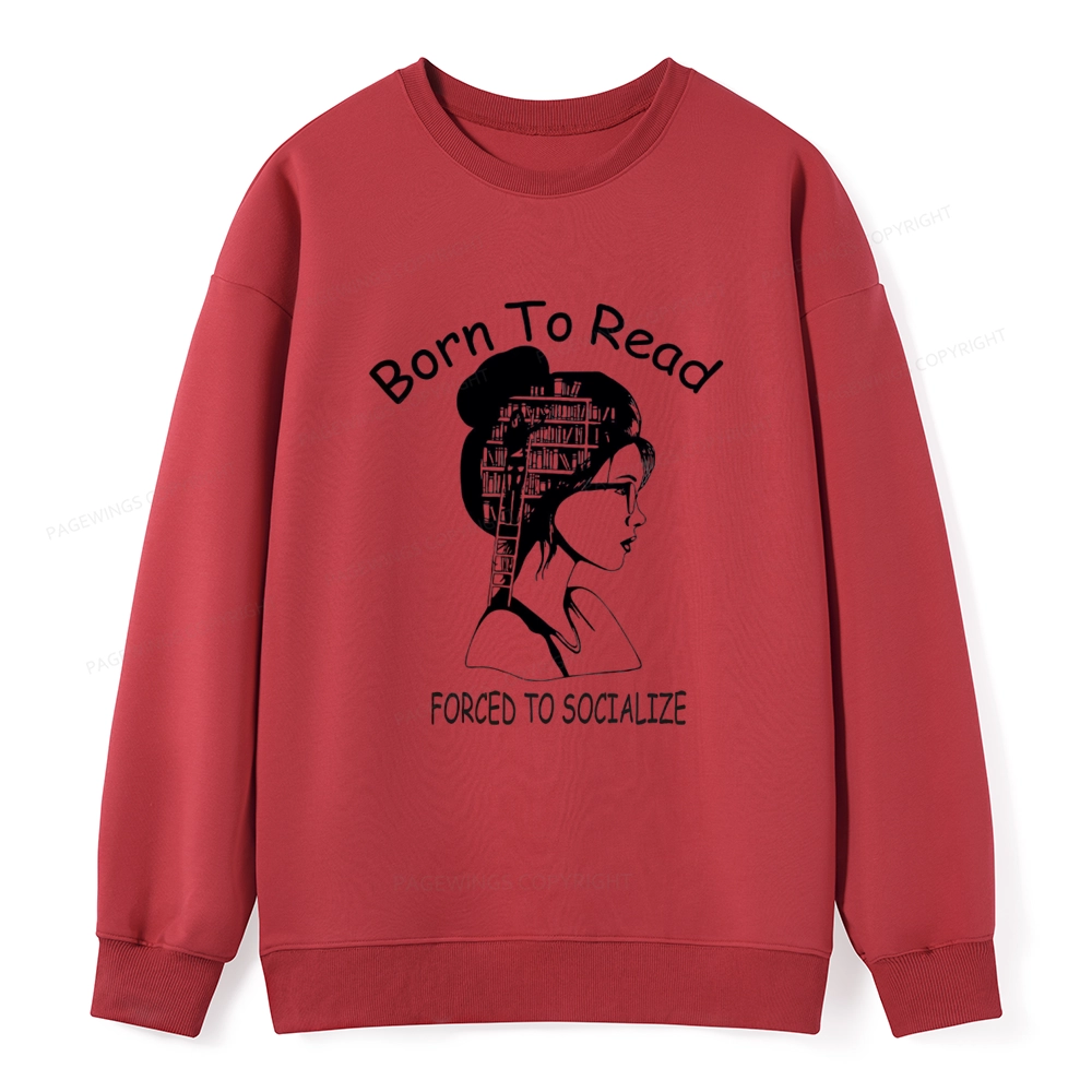 Pagewings Born To Read Unisex  Classic Sweatshirt