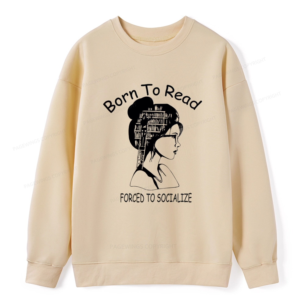Pagewings Born To Read Unisex  Classic Sweatshirt