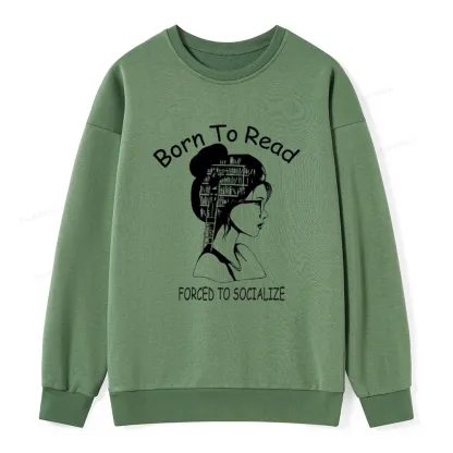 Pagewings Born To Read Unisex  Classic Sweatshirt