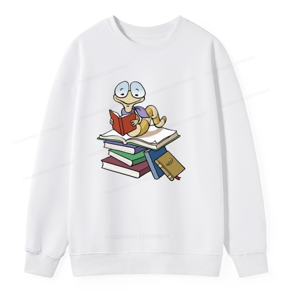 Pagewings Reading Snail and Book Unisex Classic Sweatshirt