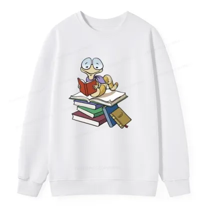 Pagewings Reading Snail and Book Unisex Classic Sweatshirt