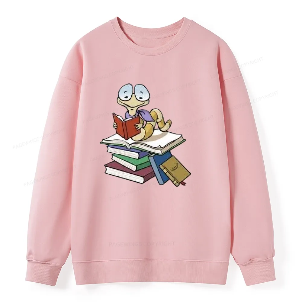 Pagewings Reading Snail and Book Unisex Classic Sweatshirt