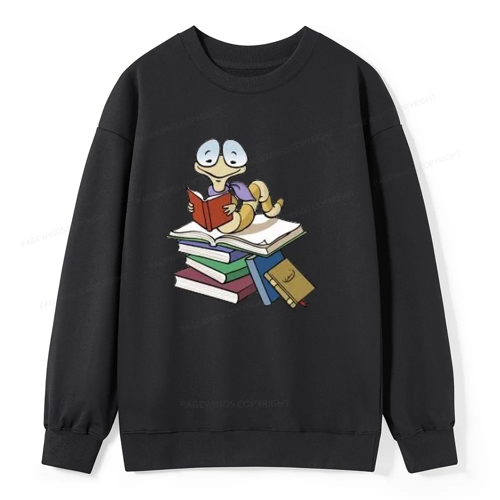 Pagewings Reading Snail and Book Unisex Classic Sweatshirt