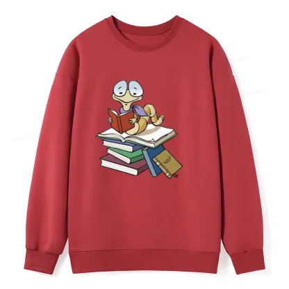 Pagewings Reading Snail and Book Unisex Classic Sweatshirt