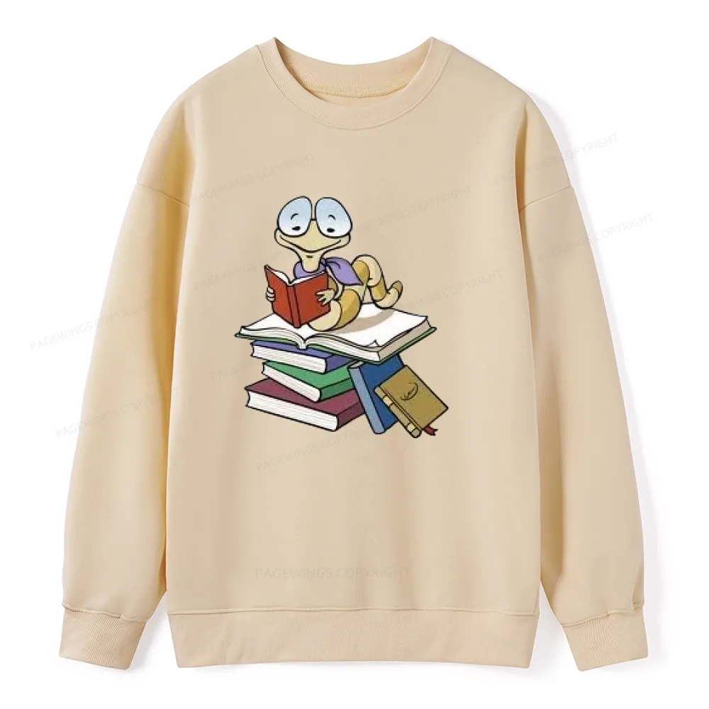 Pagewings Reading Snail and Book Unisex Classic Sweatshirt