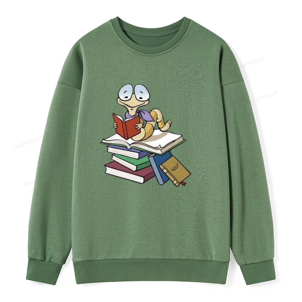 Pagewings Reading Snail and Book Unisex Classic Sweatshirt