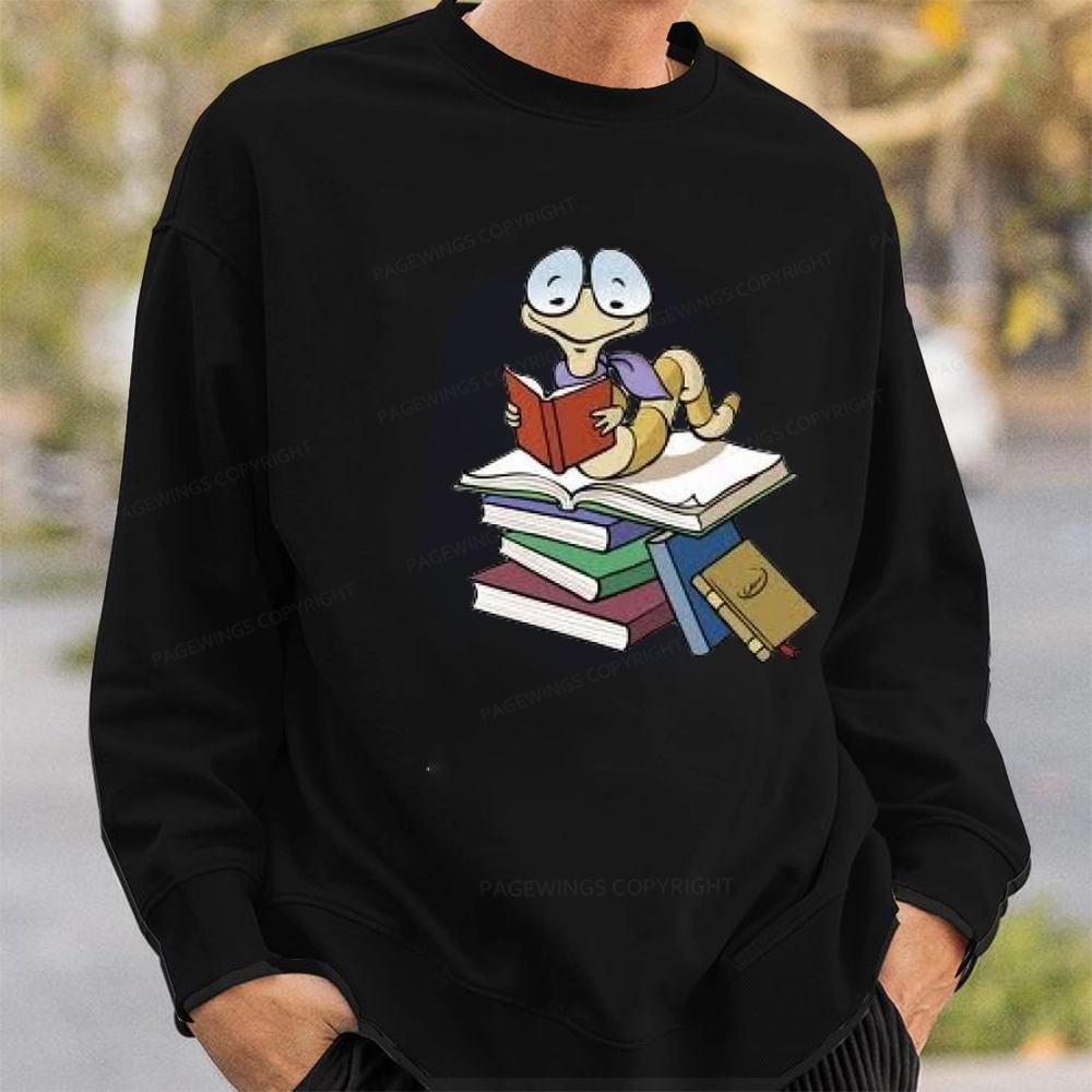 Pagewings Reading Snail and Book Unisex Classic Sweatshirt