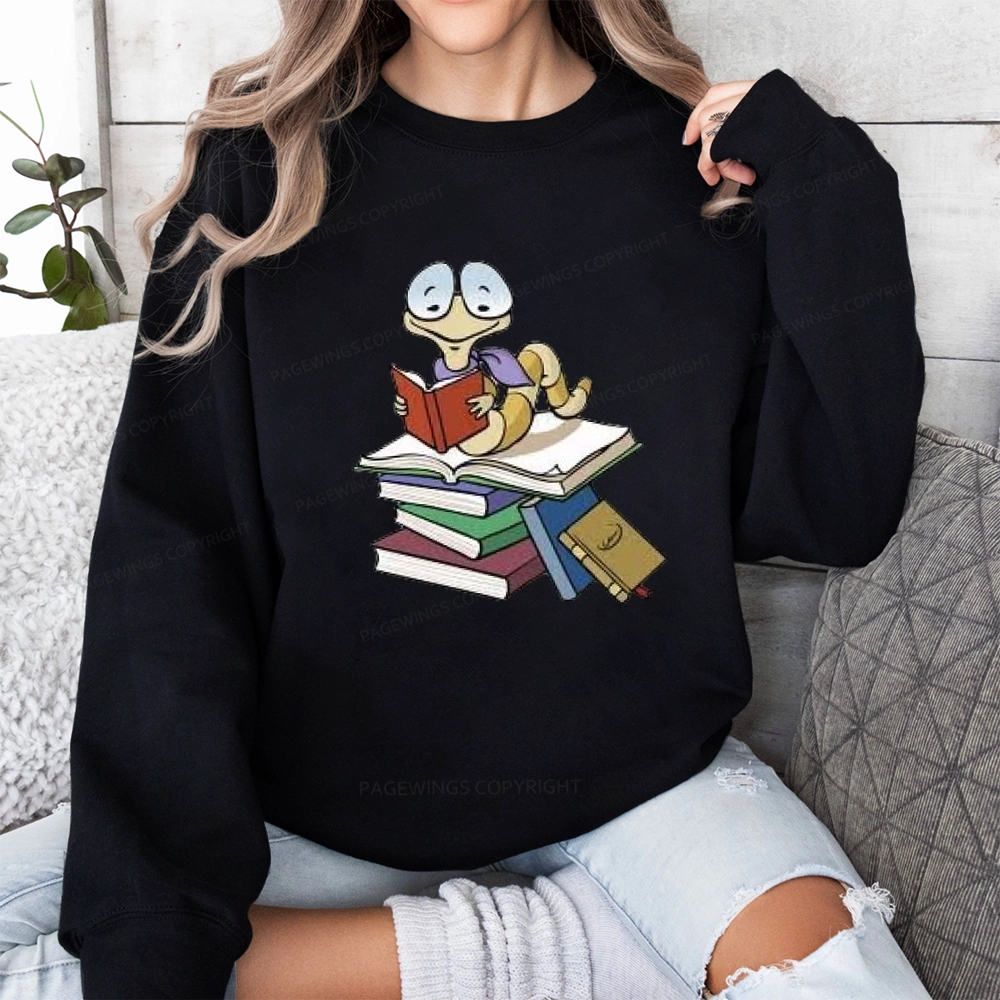 Pagewings Reading Snail and Book Unisex Classic Sweatshirt