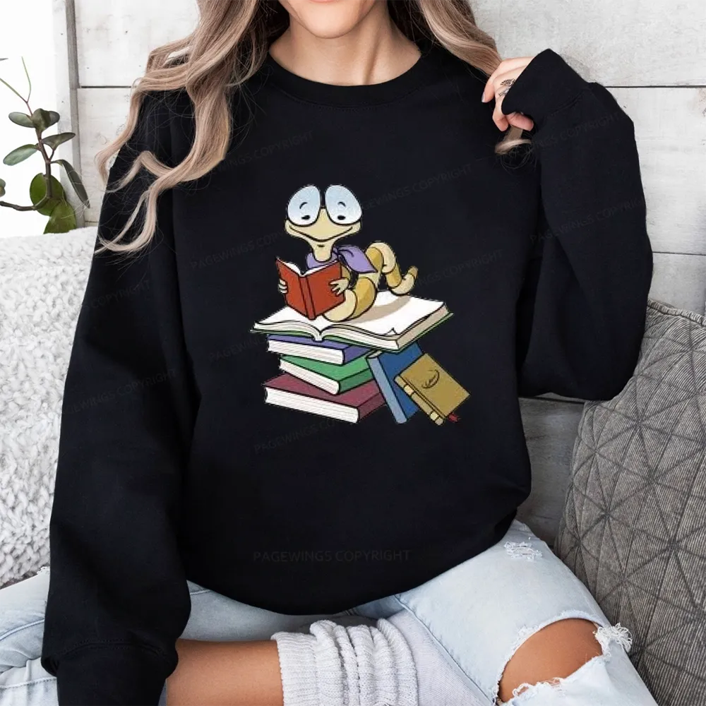 Pagewings Reading Snail and Book Unisex Classic Sweatshirt