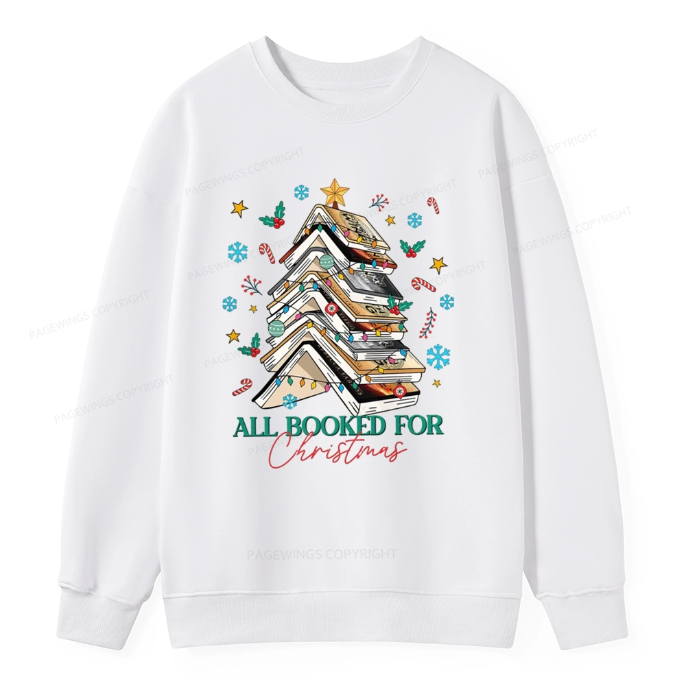 Pagewings Fourth Wing All Booked For Christmas Unisex Classic Sweatshirt