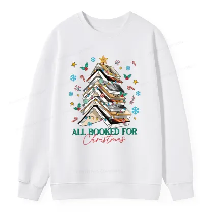 Pagewings Fourth Wing All Booked For Christmas Unisex Classic Sweatshirt