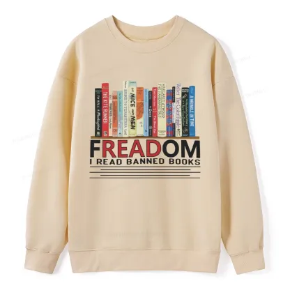 Pagewings Freadom I Read Banned Books Unisex Classic Sweatshirt