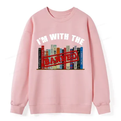 Pagewings I'm With The Banned Funny Book Unisex Classic Sweatshirt