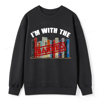 Pagewings I'm With The Banned Funny Book Unisex Classic Sweatshirt