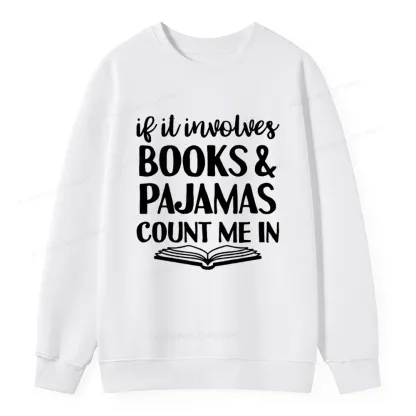 Pagewings Books And Pajamas Unisex Classic Sweatshirt