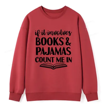 Pagewings Books And Pajamas Unisex Classic Sweatshirt