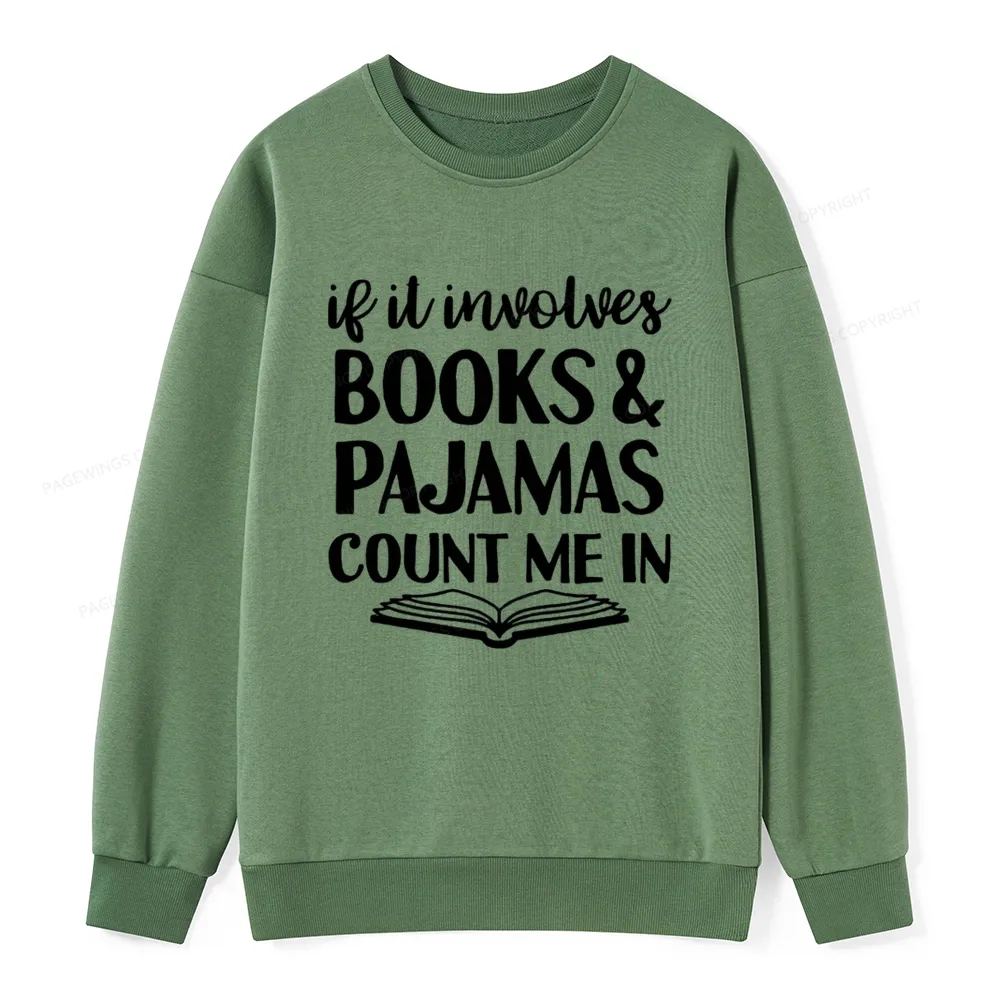 Pagewings Books And Pajamas Unisex Classic Sweatshirt