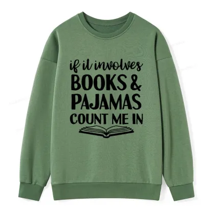 Pagewings Books And Pajamas Unisex Classic Sweatshirt
