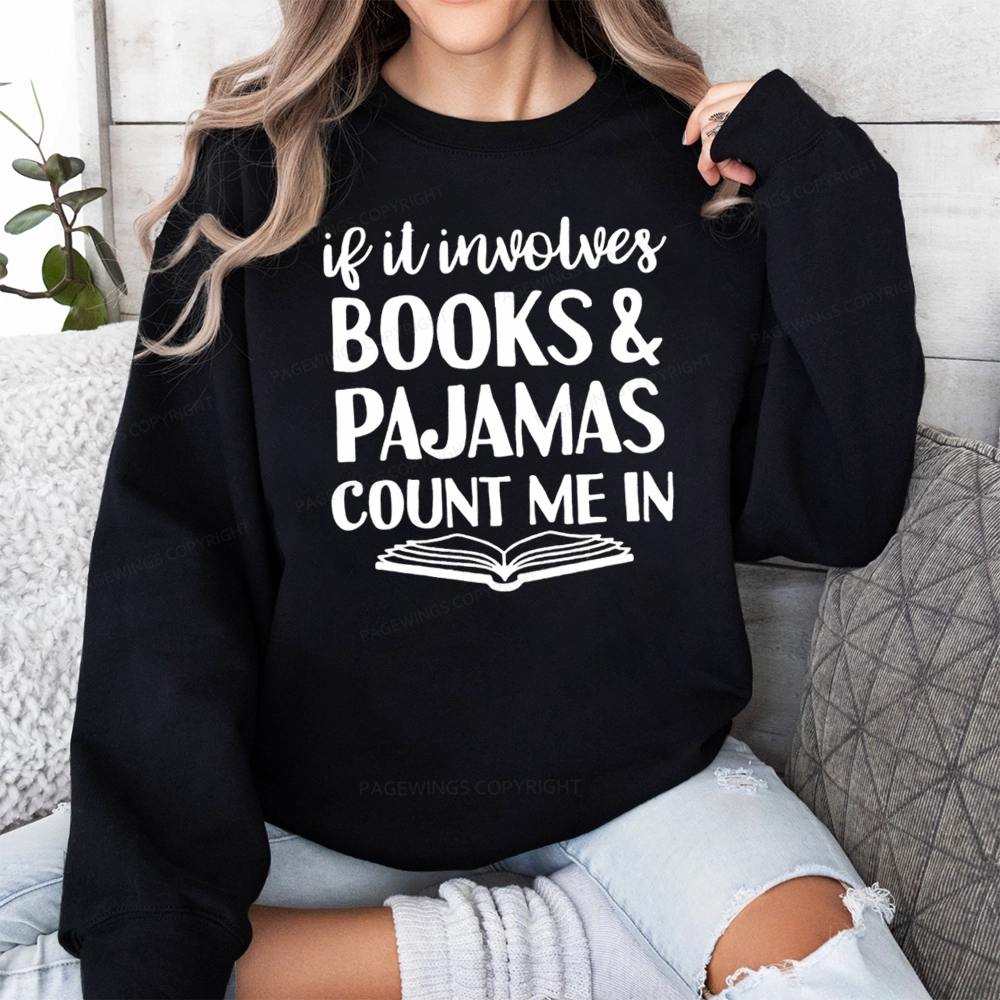 Pagewings Books And Pajamas Unisex Classic Sweatshirt