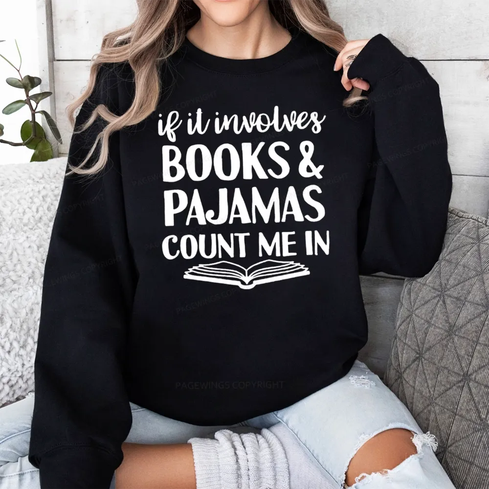 Pagewings Books And Pajamas Unisex Classic Sweatshirt