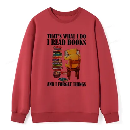 agewings That's What I Do I Read Books Unisex Classic Sweatshirt