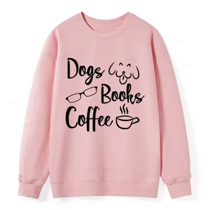 Pagewings Dogs Books Coffee Unisex Classic Sweatshirt